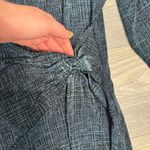 Chicos Travelers teal black faux wrap midi dress stretch size 1/small medium R26 Photo 2