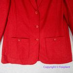 Pendleton Vintage *flawed* 100% Virgin Wool Women’s Red Blazer, size 12 Photo 2