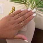 Sterling Silver SIZE 7 Gold 925 Simulated Diamond Stackable Ring Eternity Band Photo 3