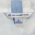 Southern Tide Blue/White Striped Lace Up V Coastal Preppy Shift Dress Sz Small Photo 6