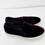 Vince  | Blair Velvet Slip-on Sneakers Shoes in Oxblood Burgundy Sz. 6.5 Photo 3