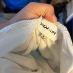 Sugar Lips Cream Eyelet Romper Photo 2