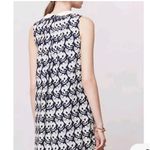 Anthropologie Postmark Navy Cat Print Chaton Dress Peter Pan Collar Photo 1