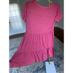 Knox Rose  Magenta Babydoll Dress XS Cottagecore Mini Boho Feminine Lightweight Photo 2