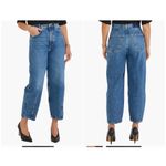 NWT Etica Iris Relaxed Barrel Jean‎ basalt Women's Size 26 Denim Blue School Y2K Photo 1