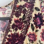 Torrid Embroidered Lace Front Textured Challis Floral Sand Babydoll Top Size 1 Photo 11