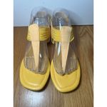 Rouge Shoes Womens Size 8 Yellow Sandals Comfort Flat Strappy Toe Loop Summer Photo 1