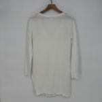J.Jill  White Linen Blend Long Sleeve Button Front Cardigan Sweater Size S Photo 7