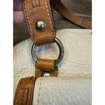 Coach  Soho Buckle Dome Shoulder Bag White Tan Pebbled‎ Leather Y2K Leather Photo 5