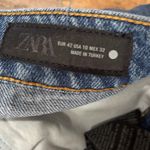 ZARA  Medium Blue Wide Leg Jeans Photo 1