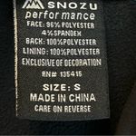 Snozu  Performance Jacket with Hood Woman’s Size Small Fitted Lightweight Black Photo 6