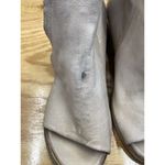 A.S.98 Morgan Sandals Women's 8.5 Beige Leather Block Heels Peep Toe S44 Photo 3