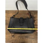 BCBGMAXAZRIA Black Leather Shoulder Bag Womens Stylish Chic Hobo Purse Photo 5