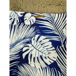 NWT Simply Fit Swimwear Skirt Skort Tankini Bottom Blue White Palm Leaf Print M Blue Size M Photo 1
