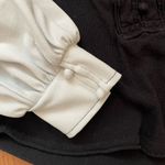 We The Free Free People  Winter Sun Henley Top – Black/Blue/Grey/White Medium Photo 7