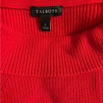 Talbots  Pima Sabrina Sweater – Red – 100% Pima Cotton – Size Large Photo 2