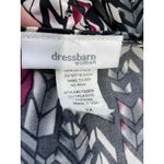 Dress Barn Y2K  Blouse Plus Size 2X Abstract Bell Sleeve Whimsygoth Office Siren Photo 5