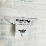 Sonoma  Tie Dye Button Down Shirt Top Women’s Size Large Cotton Beachy Boho Photo 3