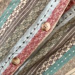 Dress Barn Vintage Calico Stripe Button Front Shirt Plus Size 1X Photo 4