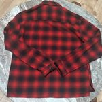 The Kooples  Red and Black Checkered Plaid Zip Shirt Jacket Women’s Sz L Photo 6