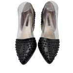 French Connection Size 8.5 Shoes Womens Black Studded Pointed-Toe High Heels Photo 6