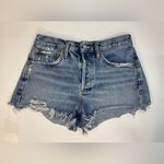 AGOLDE ‎ Parker Vintage Cutoff Organic Denim Shorts Mid Blue Denim Size 26 Photo 2