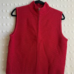 Woolrich NWT  Women’s Winola 100% Wool Zip Up Vest Sz MP Red Photo 0