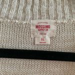 Mossimo Supply Co. Tan Short Sleeve Crochet Open Front Cardigan Size Large NEW Photo 1
