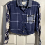 American Eagle  Flannel Crop Top XS Photo 0
