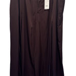 NEW Vince Pleated Wide Leg Dress Pants office Chocolate Brown Size 18 *flaw‎ Photo 0