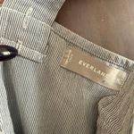 Everlane The Cotton Weave Picnic Tank Dress Striped Blue White | Size 10 Photo 3