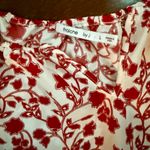 Fraiche by J Boho Floral Border Print Romper – Size Large – Made in USA Red Photo 2