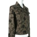 ACORN XS Floral Button Down Wool Blend Jacket Photo 1