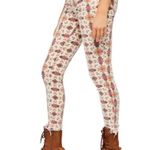 Free People We The Free Wild Child Printed Skinny Jeans Size 25 Photo 1
