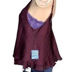 Free People Womens Camisole Tank Top Turn It On Sequin Vetiver Bloom Small Photo 8