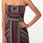 Staring At Stars  Urban Outfitters Baja Tribal Boho Stripe Strapless Dress 8 NWT Photo 1