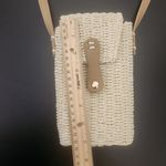 Aerie Cream Woven Crossbody Bag One Size Photo 7