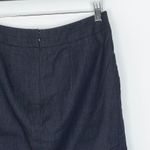 Ann Taylor  LOFT Petite Chambray Pencil Skirt Size 2P Blue Professional Career Photo 6