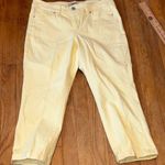 Vintage‎ America Boho Crop Jeans Butter Yellow Size 8 Photo 0