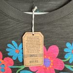 Natural Life  You Can Do Anything Floral Boyfriend Long Sleeve Tee NEW W2037 Sz S Photo 3