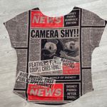 Disney  Parks Newspaper Print Tee size: xxl Photo 1