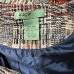 Anthropologie Maple plaid button down dress wool blend Gilmore girls size 2 Photo 3