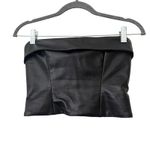 Helsa Faux Leather Bustier Crop Top Black X-Small Photo 1