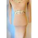 AFRM Cutout Sweater Dress Tan Photo 2