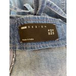 ASOS Lightweight Soft Denim Halter Slip Dress Criss Cross Straps EUC Sz 12 Mini Photo 4