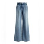 Alice + Olivia  Eric Low Rise Wide Leg Jeans – Sadie Lt Vintage Blue Size 30 Photo 2