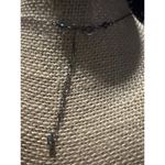 Vintage Sterling Silver Y Necklace Black Onyx Glass Beads Estate Adj 20 Photo 3