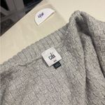 CAbi  Women's Gray Heather Oatmeal Zip Cardigan Style Size XXS Oversized Photo 5