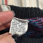 Vintage EAST HOLLOW ROAD women's large 90's metallic crewneck sweater retro knit Blue Size M Photo 5