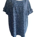 Lane Bryant NWOT- navy blue and white top, Photo 1